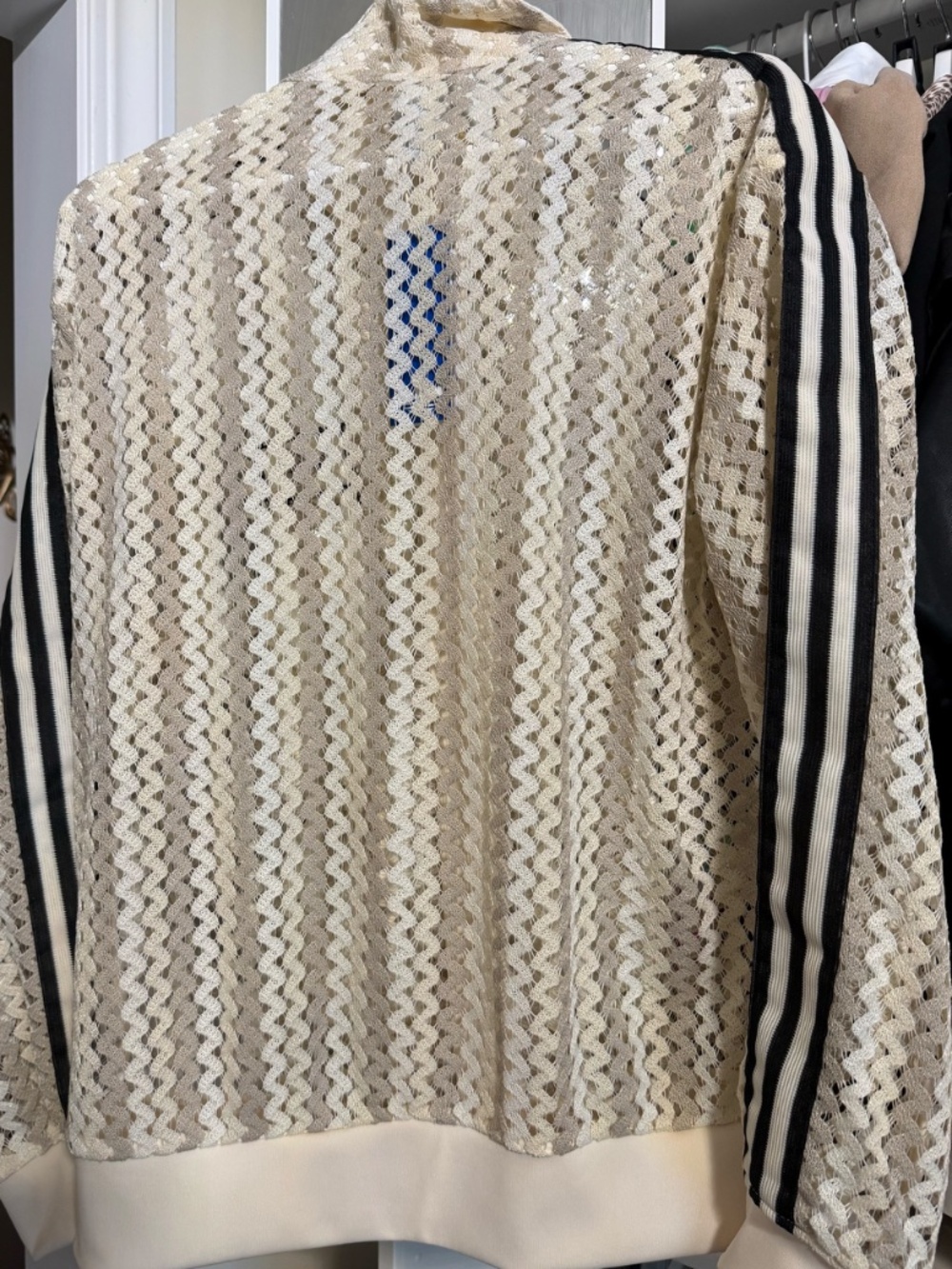 adidas Originals Women's Summer Glow Firebird Mesh Track Top size medium - Picture 4 of 6